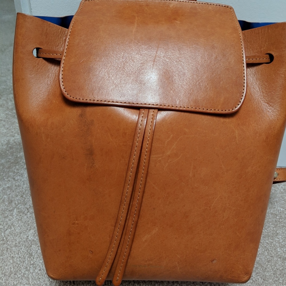 Mansur Gavriel Tanned Mini Backpack - Picture 3 of 7
